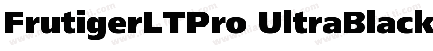 FrutigerLTPro UltraBlack字体转换